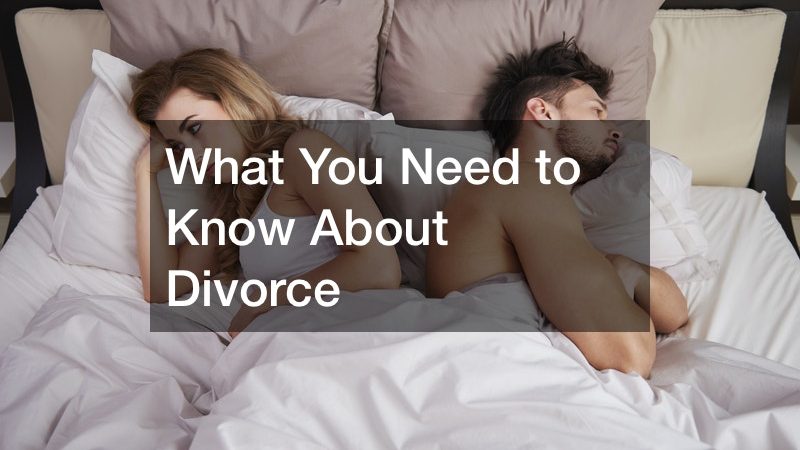 What You Need to Know About Divorce