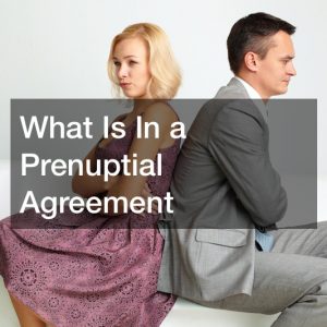 What Is In a Prenuptial Agreement